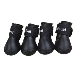 NOCM черный S, M, L Pet обувь пинетки резиновая собака непромокаемые резиновые сапоги