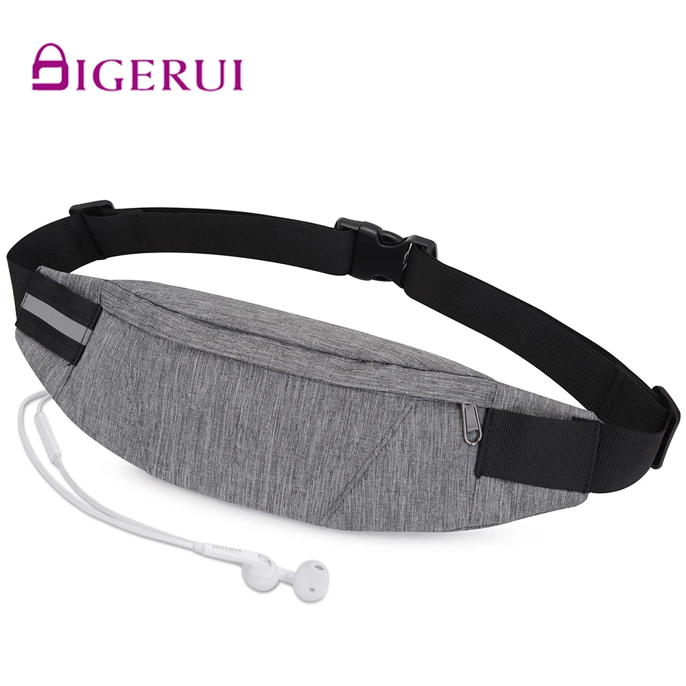 

DIGERUI Belly Bag Women Men Travel Bum Bag Hip Pocket Waist Bag Doggy Belt Bag With Earphone Hole Suitable for All Activities
