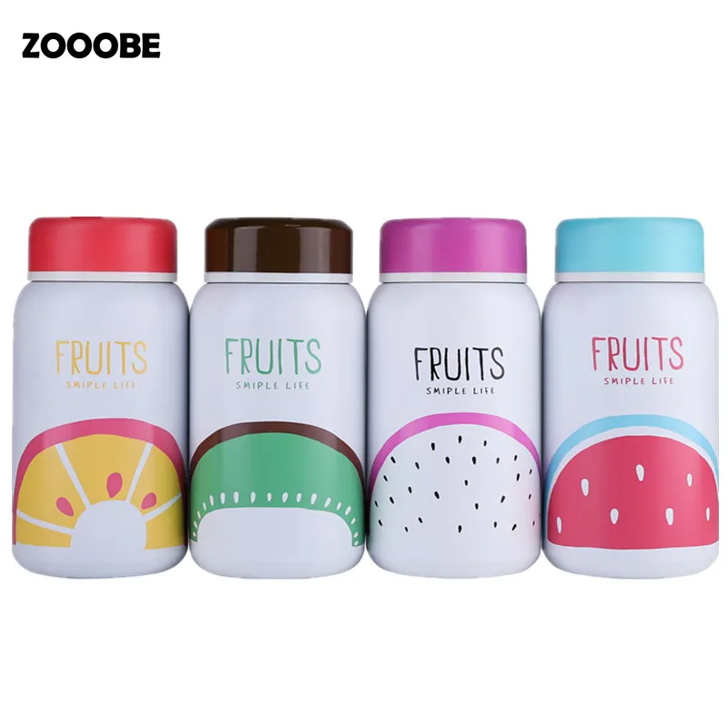 ZOOOBE цветная фруктовая Термокружка посуда для напитков дети молоко кофе вода