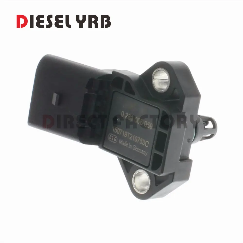 

Intake Air Boost Pressure Sensor 03K906051 0281006059 MAP Sensor For Audi A6 Porsche Seat Ibiza Skoda Fabia Volkswagen Polo