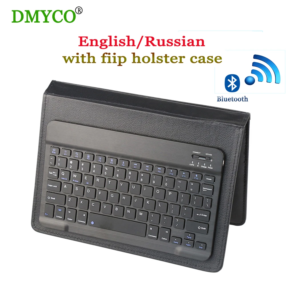 2pcs Ultra Slim Russian English Wireless Bluetooth Gaming work Keyboard