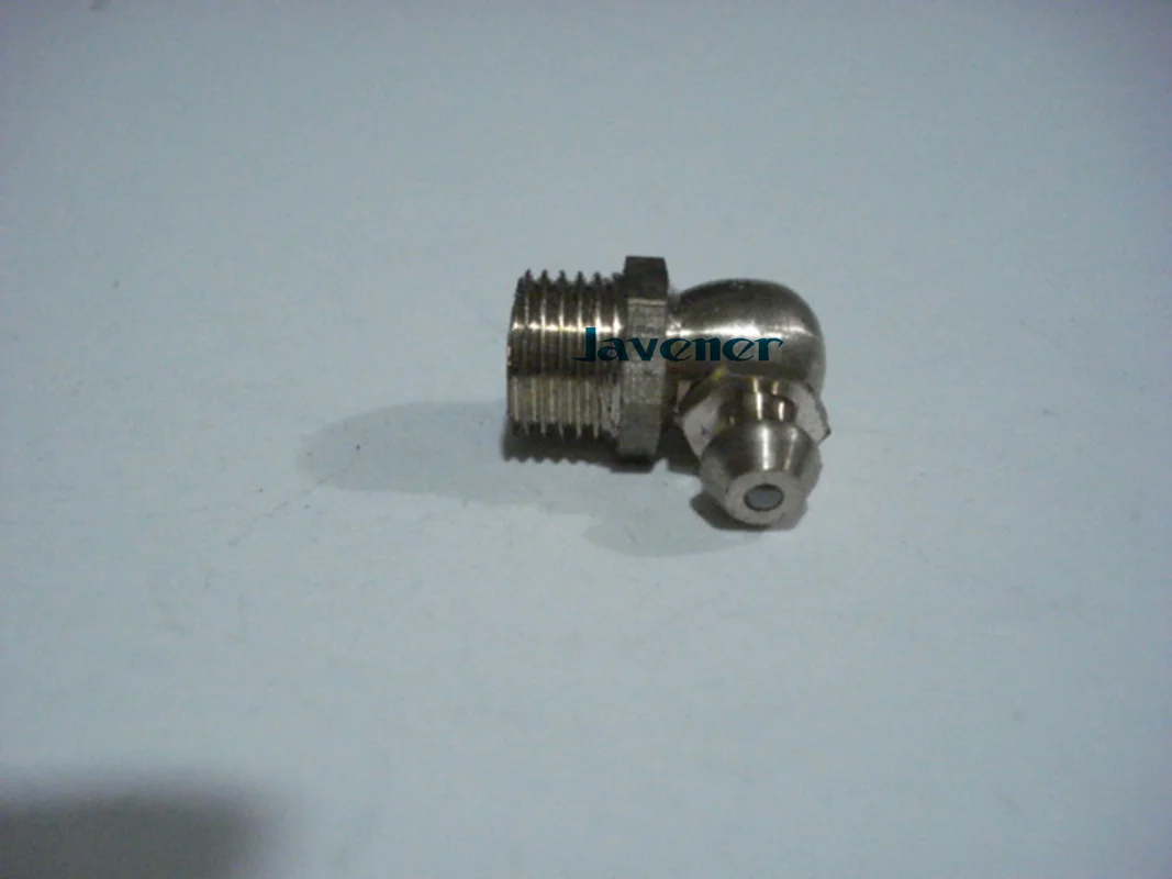 LOT 10 M6x1mm Metric male Thread 90 degrees Brass Grease Zerk Nipple