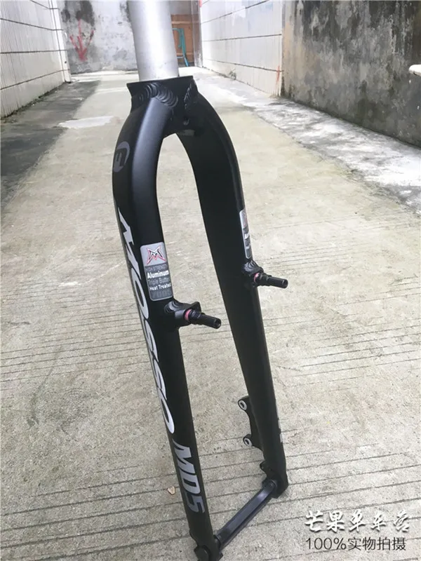 Вилка MOSSO 2" алюминиевая горная вилка для шоссейного велосипеда жесткая модель MD5 дисковый тормоз/D+ V тормоз разный стиль до M5 M3