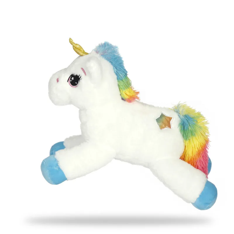 40cm LED Plush Light Up Toys Unicorn Stuffed Animals Plush Toys Cute Pony Horse Toy Soft Doll Kids Toys Christmas Birthday Gifts