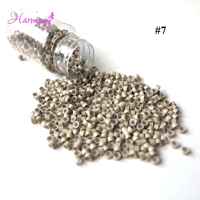 #7 Light blonde  Aluminum silione micro ring (18)_
