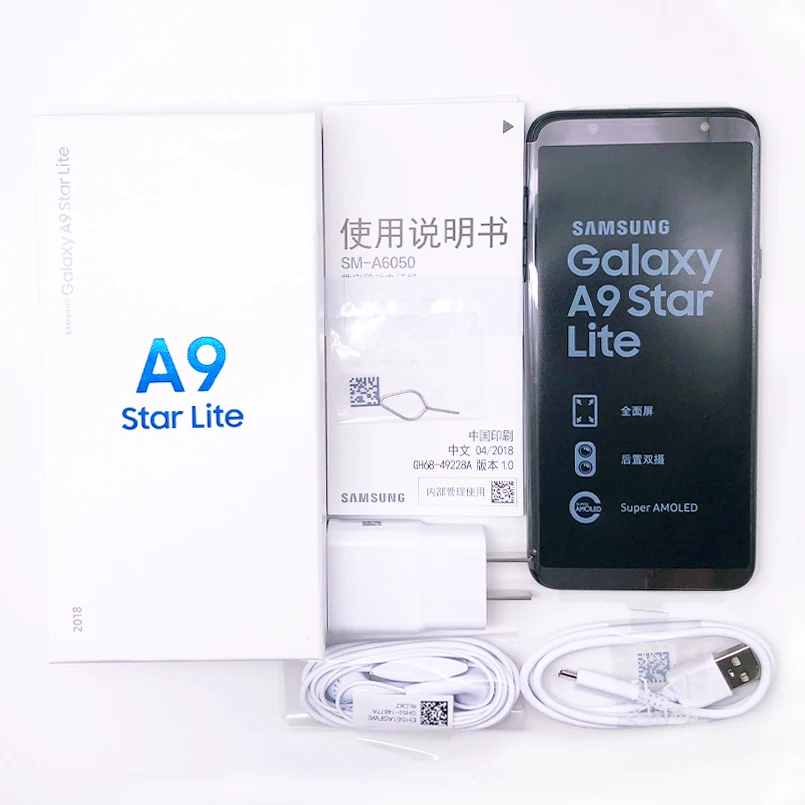 Samsung Galaxy A6050 A6+ мобильный телефон 6,0 дюймов FHD 4 Гб+ 64 Гб Восьмиядерный 16,0 Мп+ 5,0 МП 24,0 МП фронтальная камера Android 4G LTE смартфон