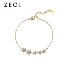 ZEGL Звездный браслет, браслет, персонализированные аксессуары, женский браслет, браслет из нержавеющей стали