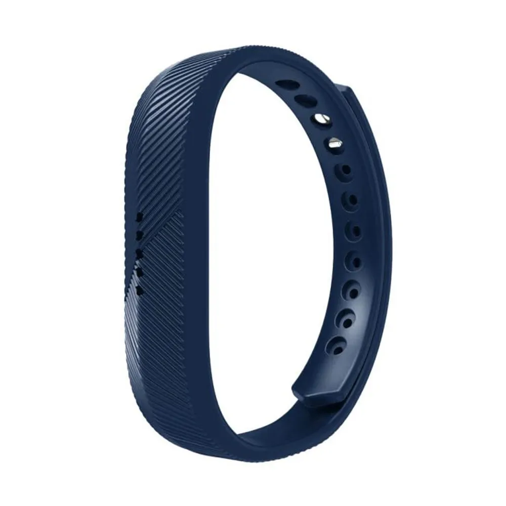 Мягкий силиконовый ремешок на запястье для Fitbit Flex 2 спортивный умный Браслет сменный Браслет S трекер активности аксессуары - Цвет: Deep blue