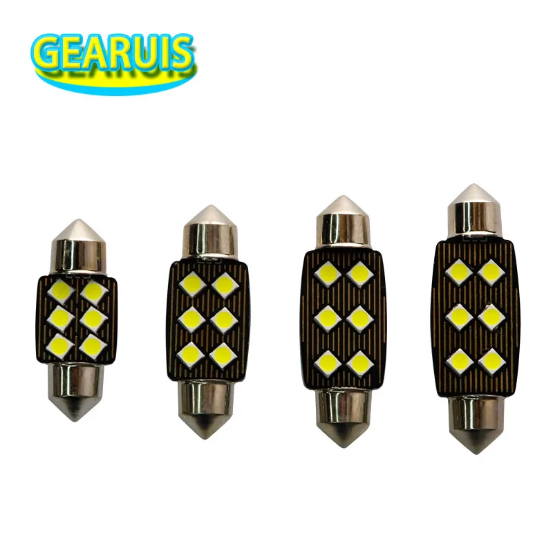 10 шт. C5W Canbus неполярный гирлянда 31 мм 36 39 41 светодиодный светильник 3030 6 SMD 0.15A без