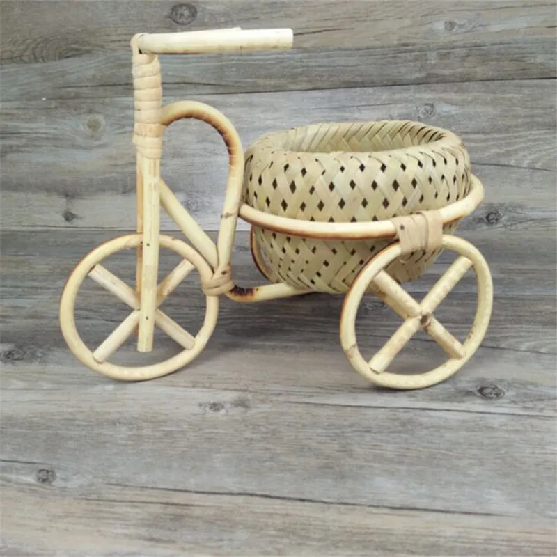 Baby handmade tricycle,Wooden bicycle,Manual props,newborn photo props