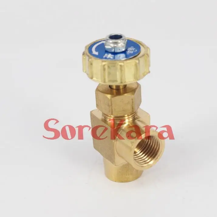 Латунный игольчатый клапан 1/4 "BSP гнездо с резьбой 0 8 МПа|Фитинги для труб| |