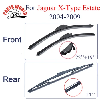 

Rubber Front And Rear Wiper Blades For Jaguar X-Type Estate 2004-2009,Windscreen Wipers Car Accessories