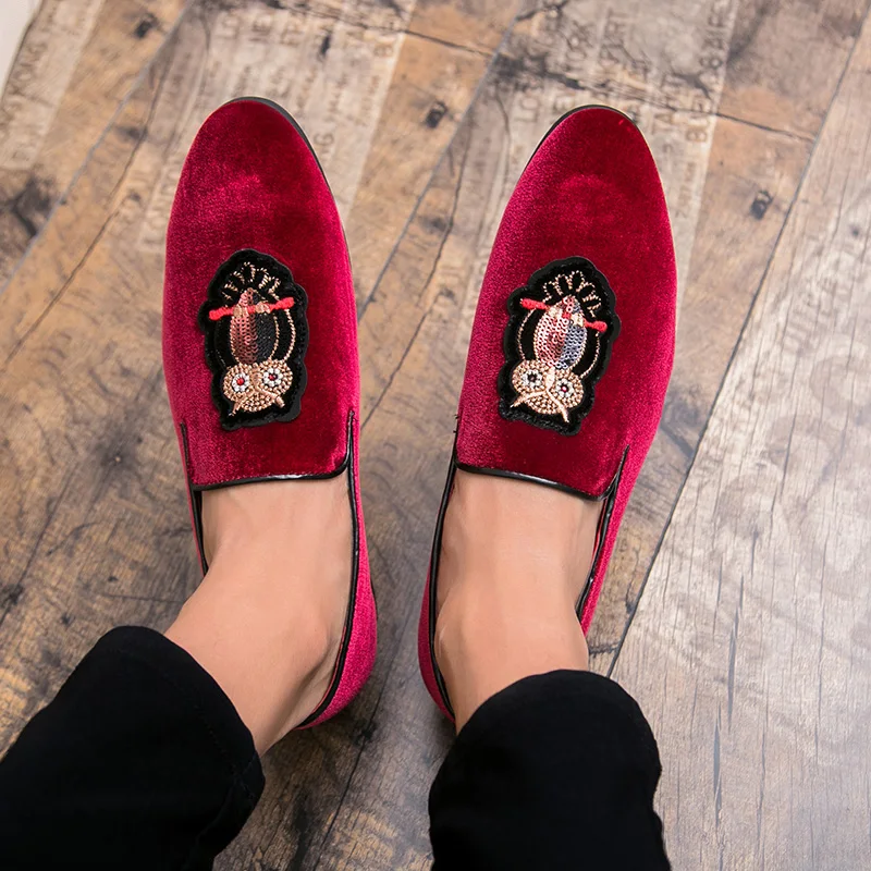 men spring summer suede leather loafers cool designer ballroom wedding male footwear animal evening fashion oxford shoes for men (13)