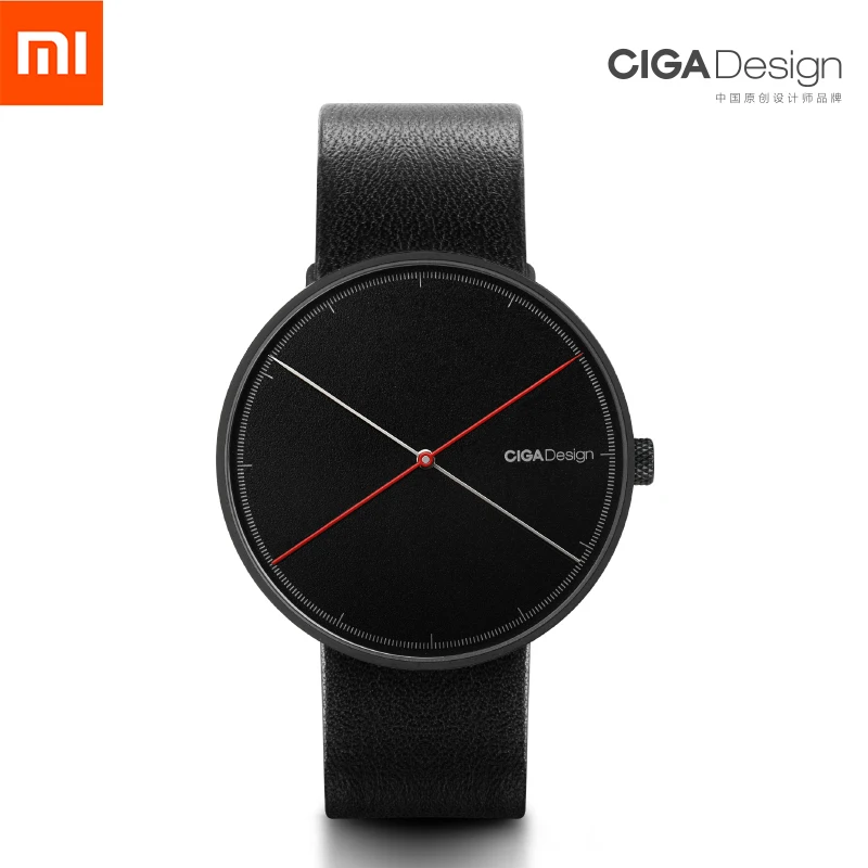 

Men Watch 009 Series Xiaomi CIGA Design Wristwatch Reddot Winner Watch Fashion Simple Retro Leisure Leather Couple Quartz Clock