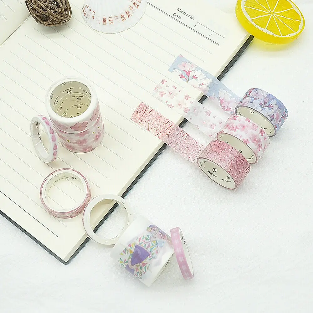 

10 Washi Tapes DIY Crafts Scrap Paper Masking Tape Adhesive Tape Diary Notebook Album exquisite hand book