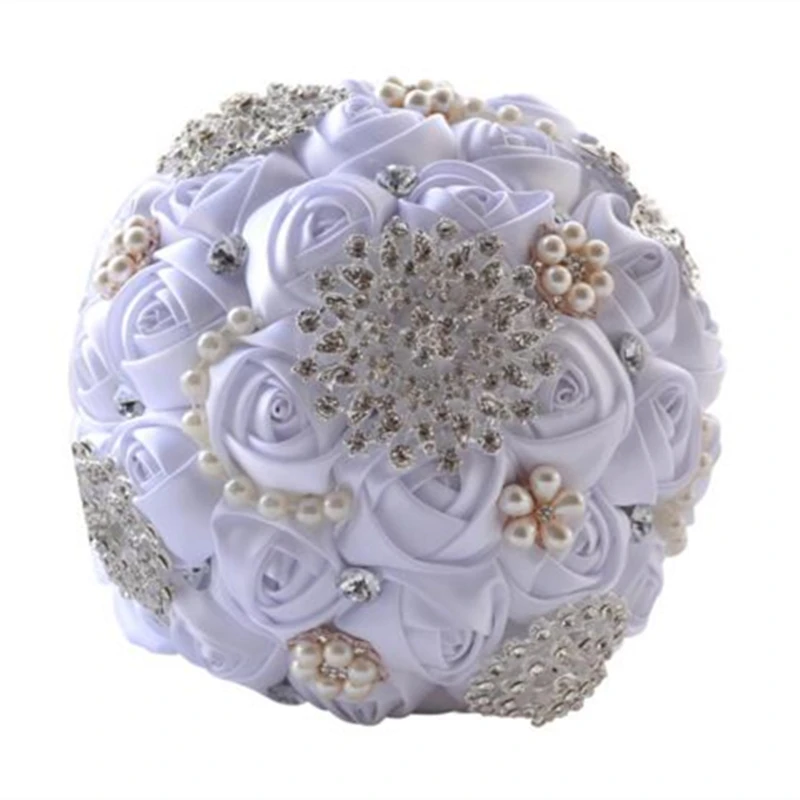 Wedding Bouquets Artificial Handmade Flower Rhinestone Bridal Wedding Bouquet de mariage For Wedding Flower Decoration 1pc/lot