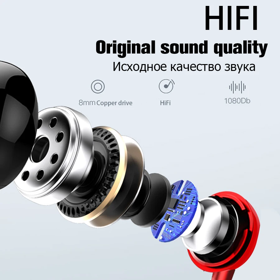 LOPPO HD4 профессиональные наушники с металлическими басами HiFi музыкальные