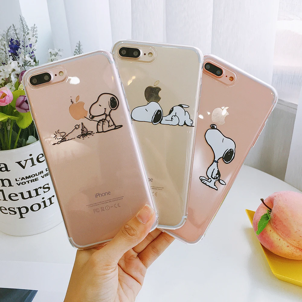 

fashion Case For iPhone 6 6s 7 8 Plus X XR XS MAX 10 Soft Phone Cover for iPhone 7 Luxury Cartoon Transparent Ultra Thin