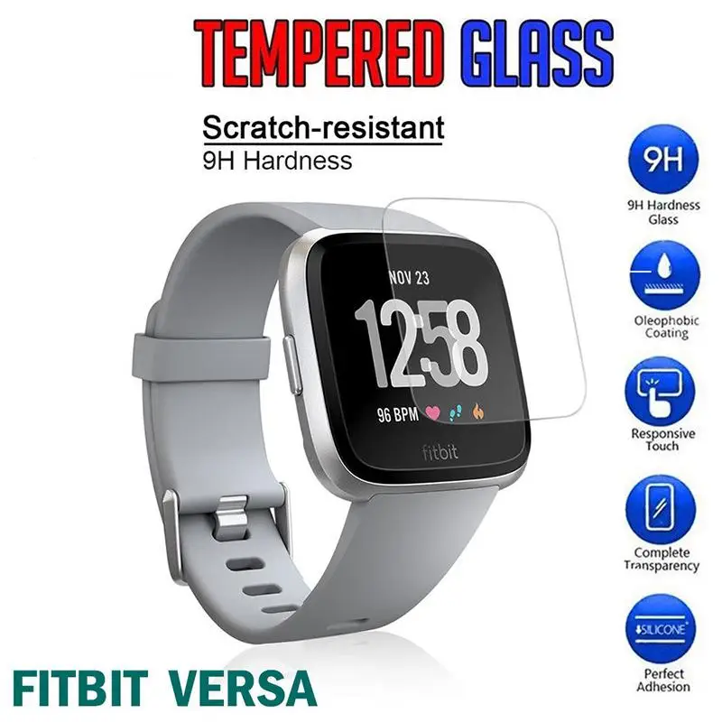 1 шт/2 шт Fitbit Versa защитная пленка из закаленного стекла Ultra Slim Guard(с посылка) r29