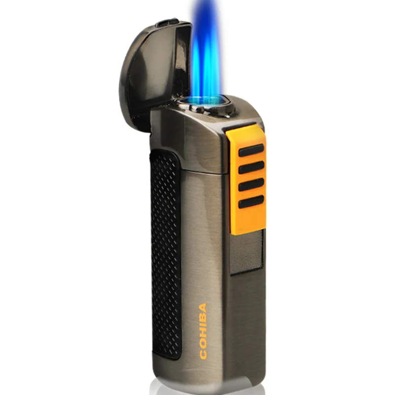 COHIBA Brand New 3 Torch Jet Butane Gas Cigar Lighter Portable