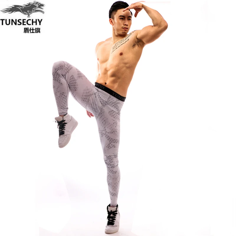 TUNSECHY winter Top quality New thermal underwear men underwear compression quick drying thermo underwear men Long Johns