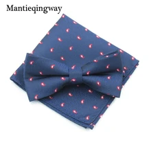 Mantieqingway бизнес для мужчин s полиэстер 23 см* 23 см носовой платок галстук-бабочка набор для мужчин Карманный платок для костюма галстук для шеи Мужской галстук