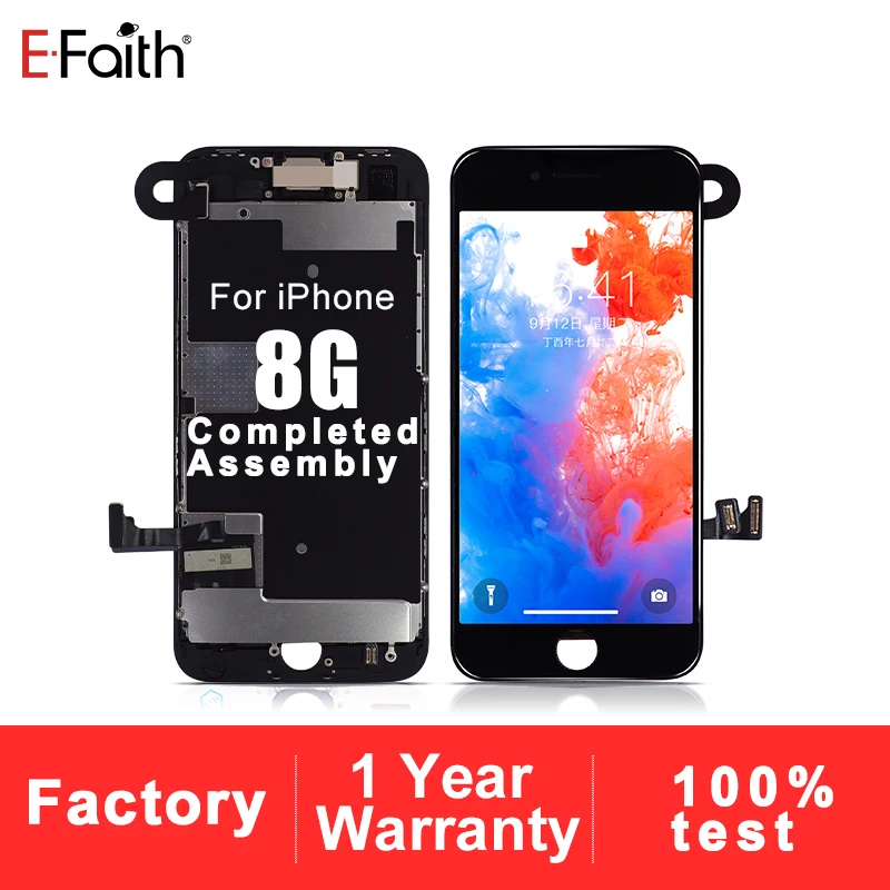 EFaith OEM качество полная сборка ЖК-дисплей для iPhone 8 8g экран дигитайзер Замена с бесплатной доставкой