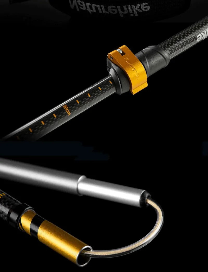 Vara de Carbono Naturehike Dobrável Bengala Ajustável Pólo Portátil Caminhadas Alpenstocks Trekking Escalada Varas Luz 16 ajustável pólo portátil caminhadas alpenstocks dobrável trekking escalada varas