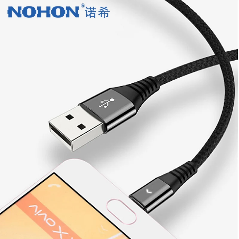 Кабель для передачи данных NOHON со светодиодной подсветкой и Micro USB 1 2 м|Кабели