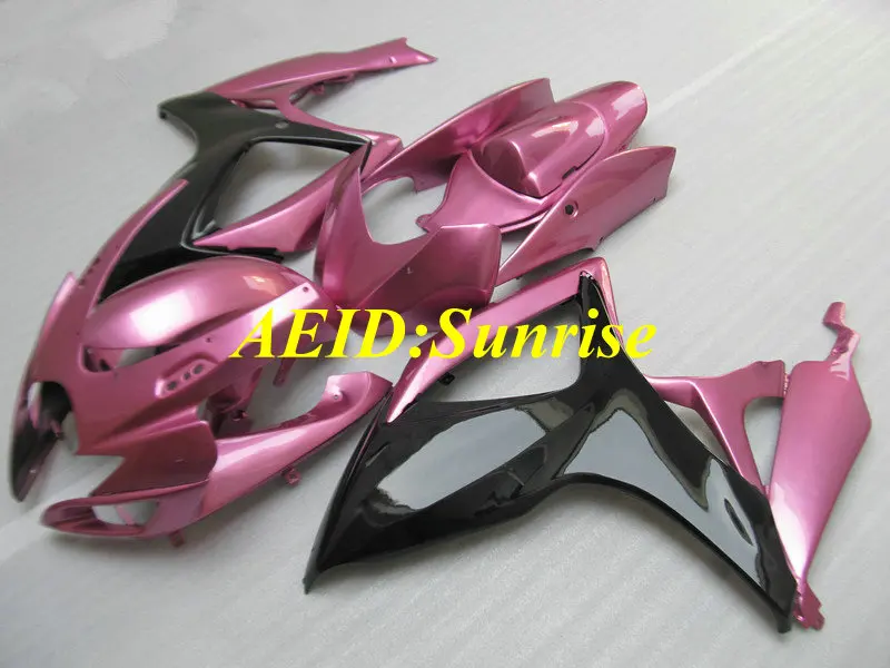 Комплект обтекателей под давлением для SUZUKI GSXR600 750 K6 06 07 GSXR 600 2006 2007 ABS розовый