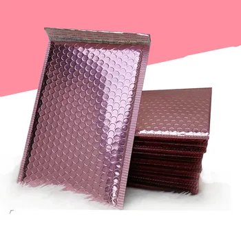 

Rose Gold Bubble Envelop, Metallic Rose Gold Foil Bubble Mailer for Gift Packaging, Wedding Favor Bag Free Shipping