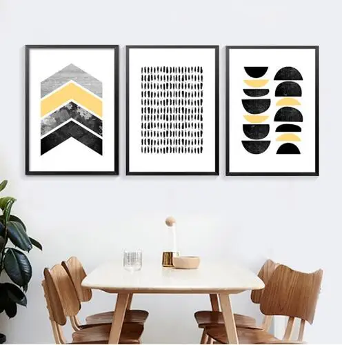 

Modern Abstract Art Canvas Posters Prints Geometric Shapes On Canvas Wall Picture For Living Room Home Decor