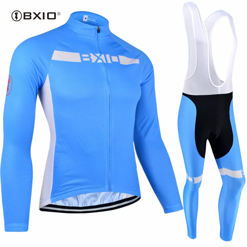 

Bxio Thermal Fleece Cycling Sets Long Sleeves Warm Bicycle Clothes Ropa Ciclismo Hombre Pro Team Mountain Bicycle Jerseys B099