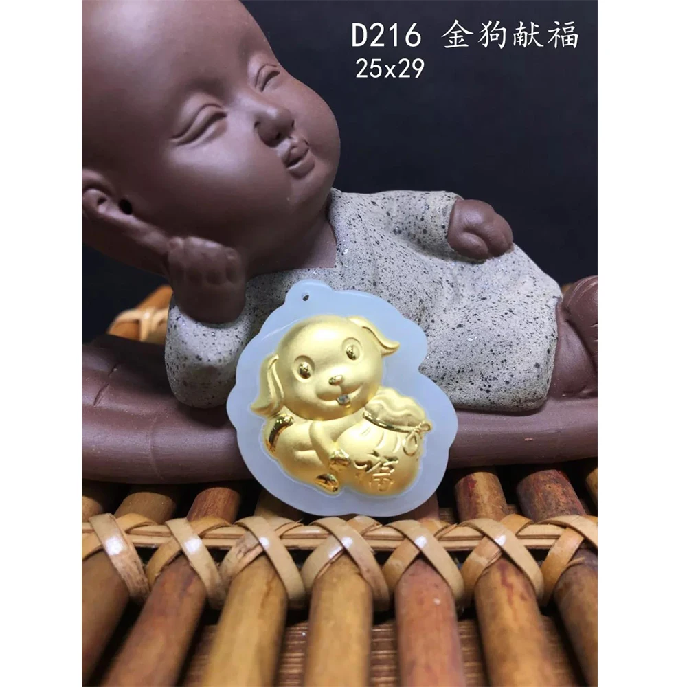 

2018 New Arrival Discount Hot Sales Jade Pendants Lucky dog For Men Women Child Jewelry Necklaces Free Shipping
