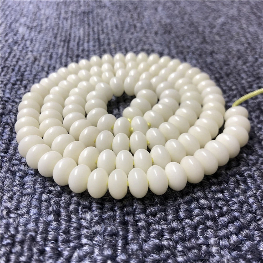 

Wholesale 108 Abacus Beads Bracelet Natural White Bodhi Root Beads Bracelets Hand Beaded Women or Men Mala Meditation Jewelry