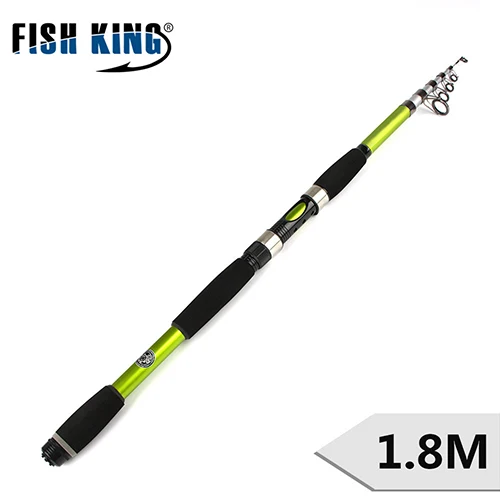 FISH KING 24T карповая удочка для ловли карпа c. W 15-150 г SECS 5 стандарт 1,5-3 м фактический вес 129-238 г Длина 45-68 см литая теле - Цвет: Цвет: желтый