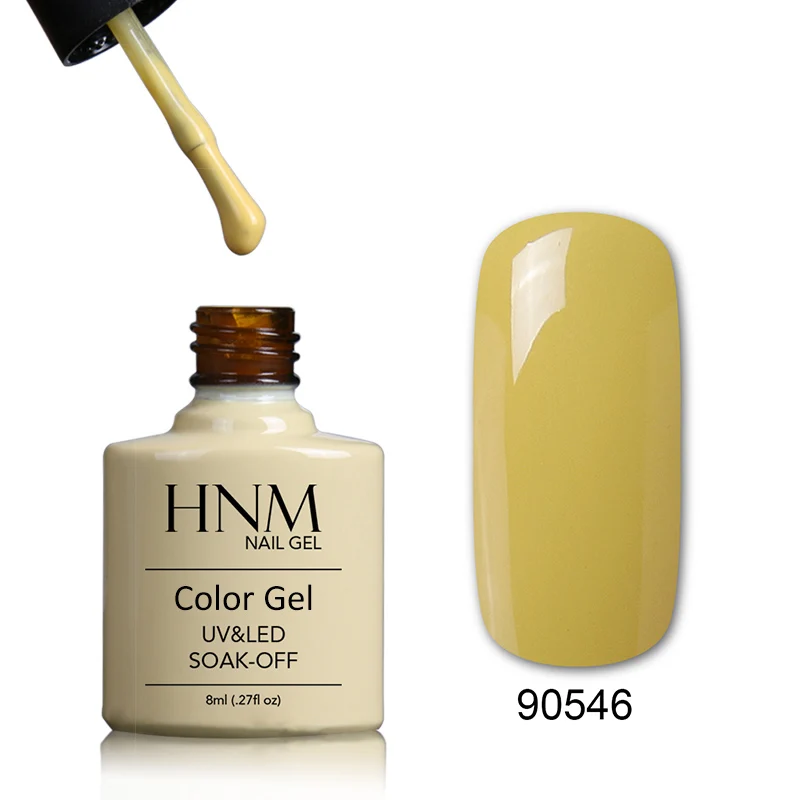 HNM 8ml UV Gel Nail Polish DIY Soak Off Hybrid Varnish Semi Permanent Paint Lucky Lacquer Stamp Ena