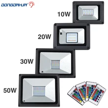 ราคา 10W 20W 30W 50W Spotlight RGB/เย็นสีขาว/WARM White LED น้ำท่วม COB ภายนอก Spotlight IP65 ไฟ LED กลางแจ้ง(China)