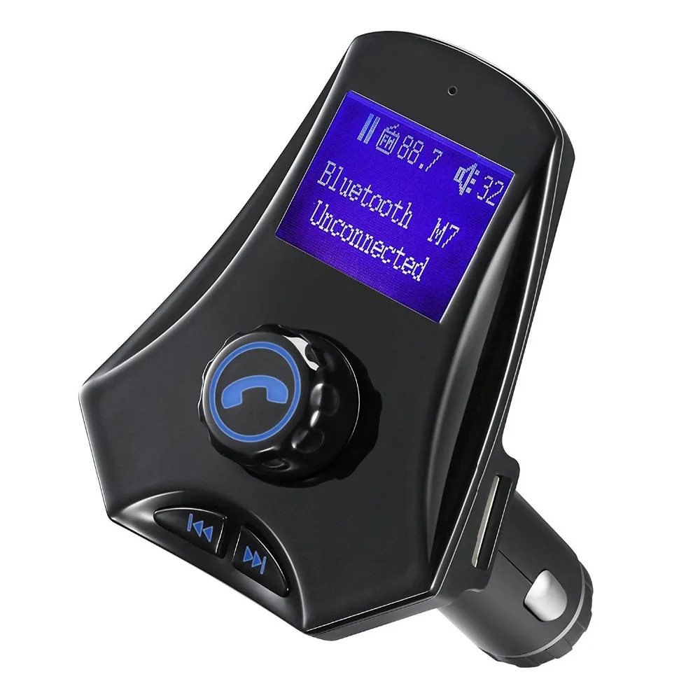 Bluetooth FM Transmitter Wireless In-Car Radio Adapter Car Kit with USB Charging for iPhone LG HTC Nexus Motorola | Автомобили и