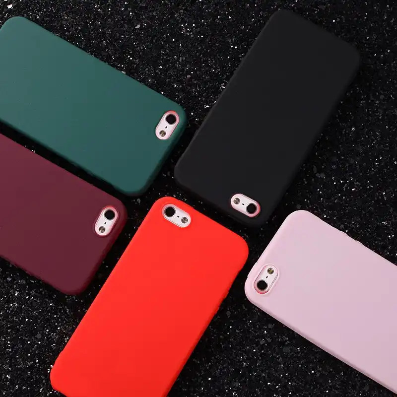 Hot Simple Color Tpu Silicone Matte Phone Case For Iphone Xs Max