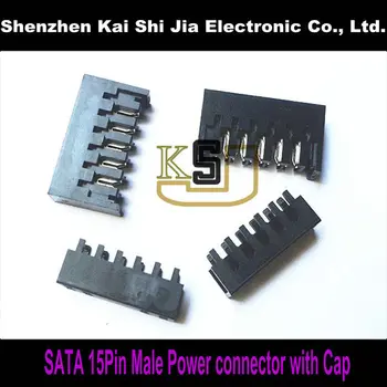 

DIY SATA 15Pin Male Crimp connector with 90 degree & 180 degree Cap for cable modding