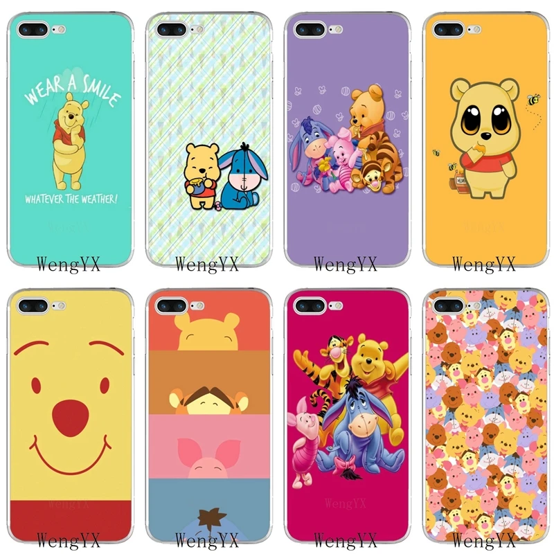 

Winnie the pooh Tigger and Eeyore slim silicone TPU Soft phone case For Xiaomi Redmi 3 3s 4 4A 4x 5 plus pro Note 3 4 5 5A