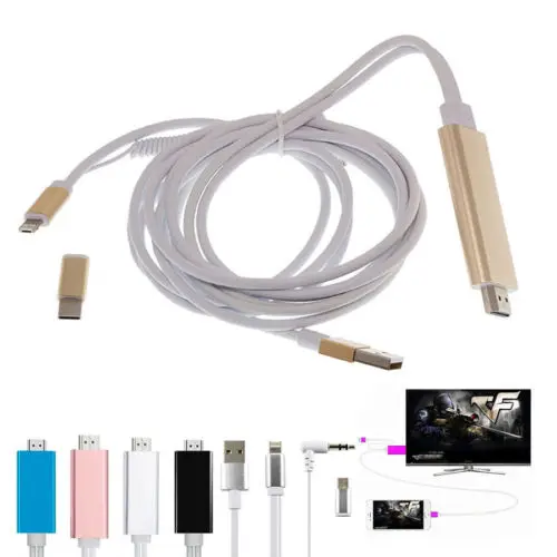 imágenes para Micro USB de $ number pines Tipo C HDMI Cable Adaptador de Video para TV AV Para iPad 6 iPhone 6 s 7 Plus Samsung galaxy s8 más huawei p9 Android 5.0 imágenes para Micro USB de $ number pines Tipo C HDMI Cable Adaptador de Video para TV AV Para iPad 6 iPhone 6 s 7 Plus Samsung galaxy s8 más huawei p9 Android 5.0