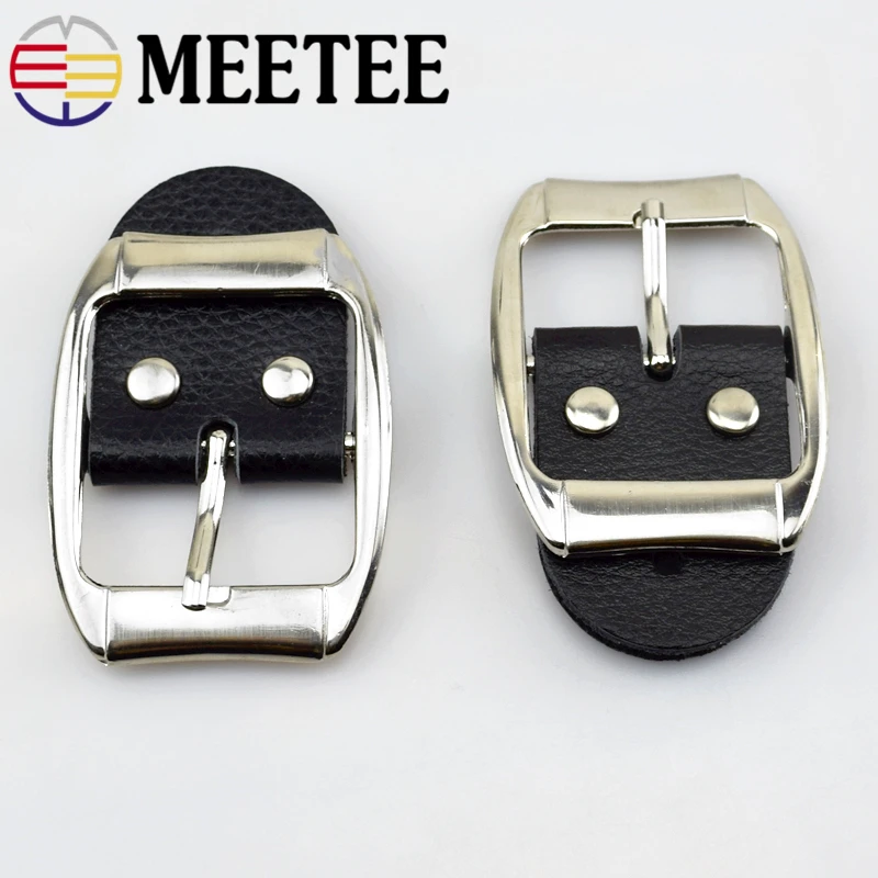 

2pcs NEW Alloy 4cm Belt buckle leather belt head Adjustable pin buckle DIY leather belt Craft Supply AP2764