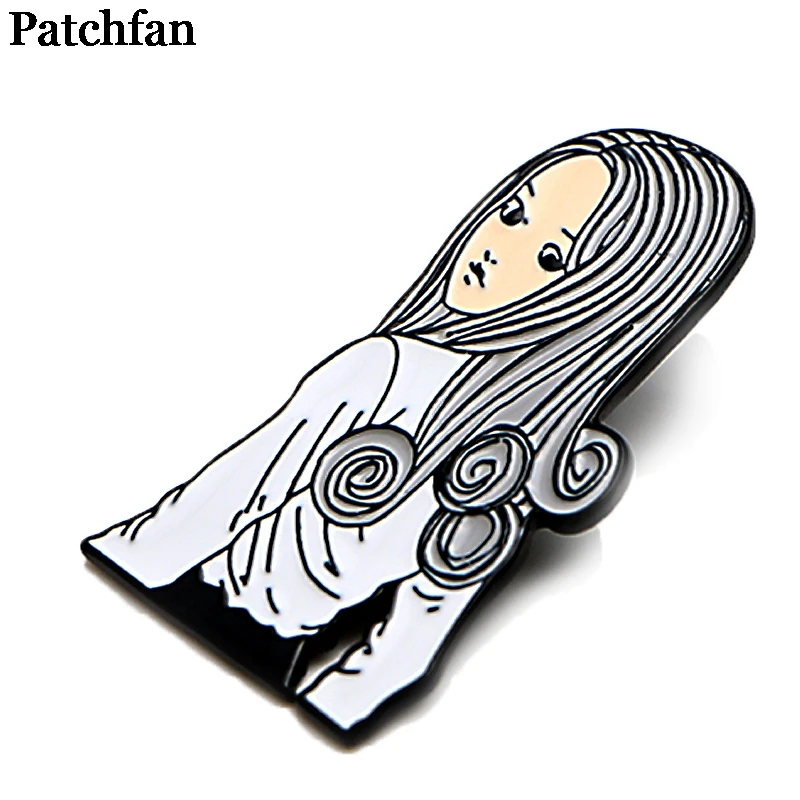 Patchfan японский ужас Junji Ito Uzumaki цинковый галстук булавки броши для рюкзака, одежды для мужчин и женщин Декоративные значки медаль A2065