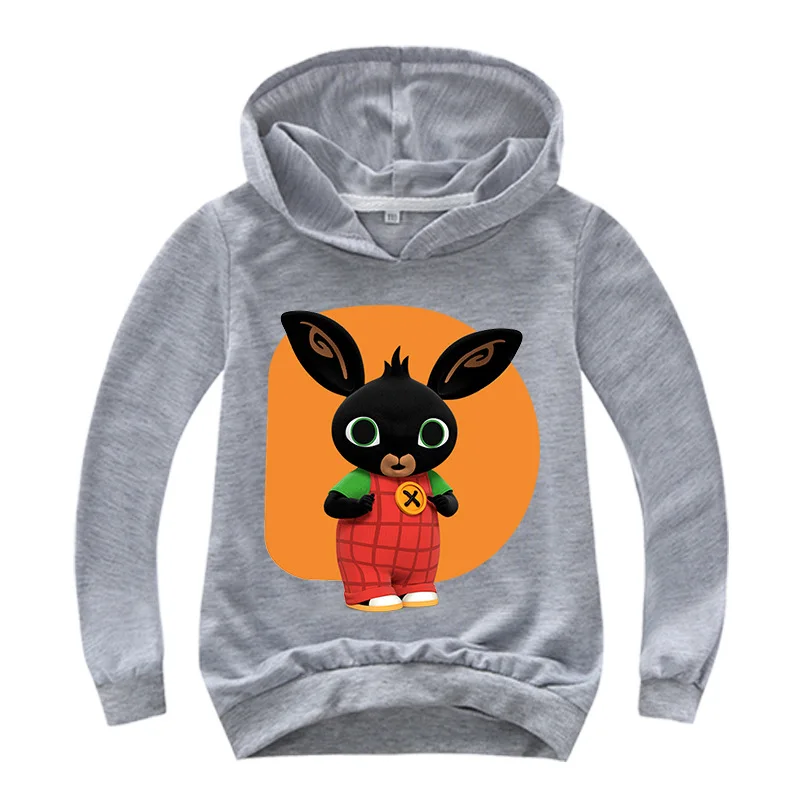 DLF От 2 до 16 лет GB Bing Bung толстовки Animal дети милые с принтом кролика топы для девочек Свитшот пуловер Толстовка одноцветное пальто свитер для мальчиков - Цвет: COLOR 3