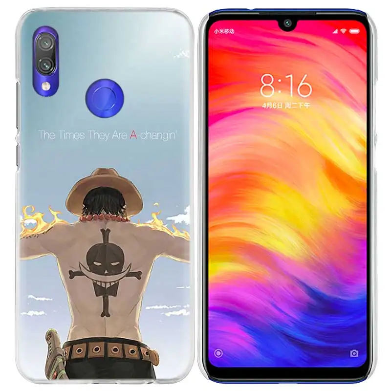 Чехол one piece Аниме для Xiao mi Red mi Go Note 7 8T 8 6 6A Pro S2 5 8A 4X mi A1 A2 9 10 8 lite Play F1 жесткий чехол для телефона из ПК - Цвет: 02