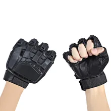 Пара с обрезанными пальцами тактические военные стрельбы защитные перчатки противоскользящие охота велосипед перчатки мужские спортивные тренировочные перчатки