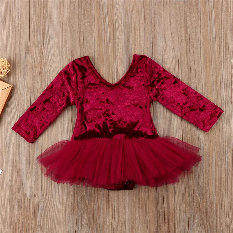 Для новорожденных Обувь для девочек Pleuche Платье с фатиновой юбкой комплекты одежды платья для маленьких девочек