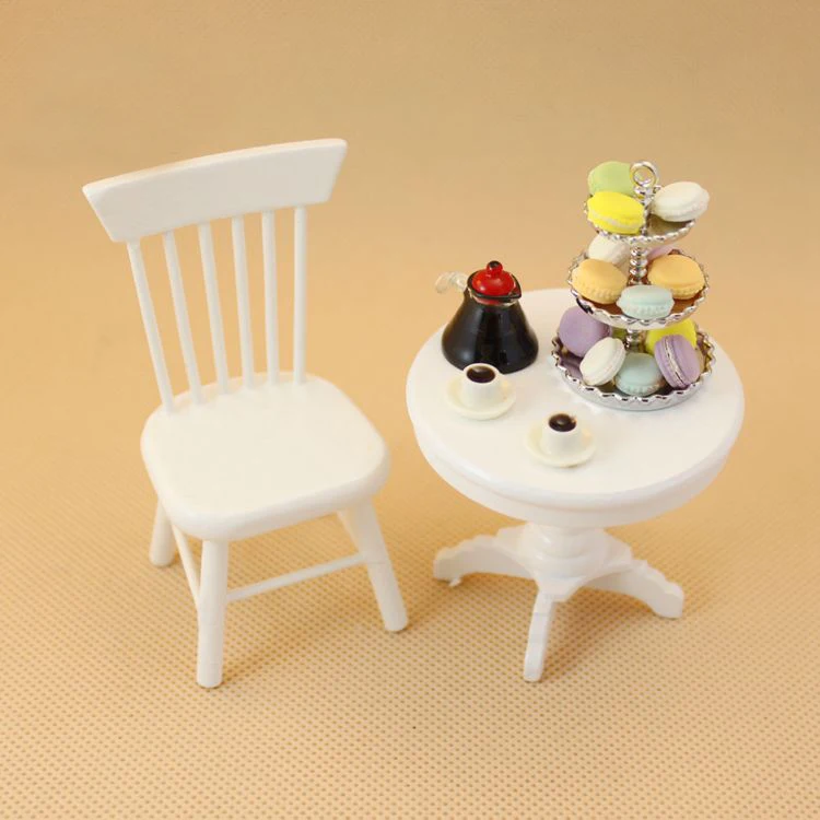 G10-X097 الأطفال طفل هدية لعبة 1:12 دمية مصغرة الأثاث مصغرة rement اكسسوارات مشاهد الجدول كعكة طقم شاي